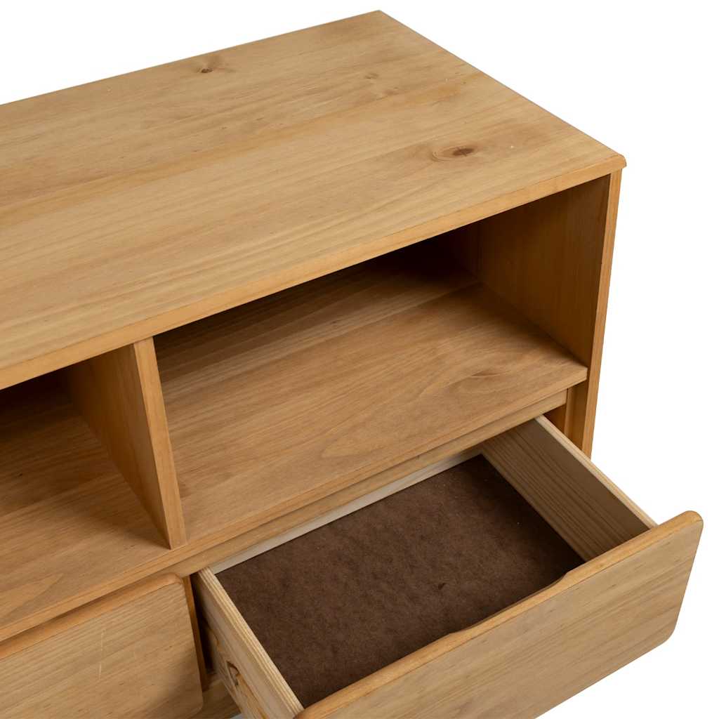 TV Cabinet SAUDA Oak 99x43x55 cm Solid Wood Pine